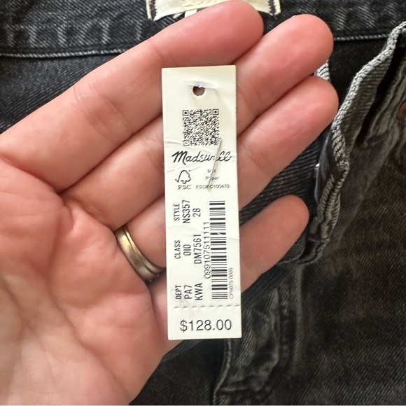 NWT Madewell Low-slung Baggy Jeans Size 28 - Picture 8 of 13